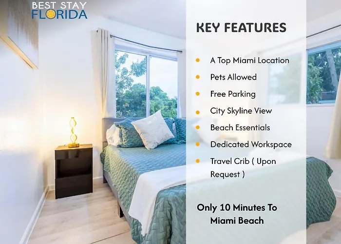 Perfect Miami Retreat City Skyline & Garden